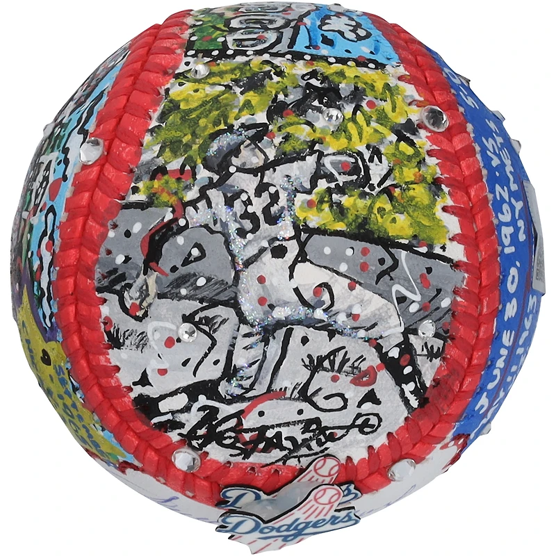 Sandy Koufax Los Angeles Dodgers Autographed Baseball with Art by Charles Fazzino & "4 No Hitters" Inscription - RG13340211