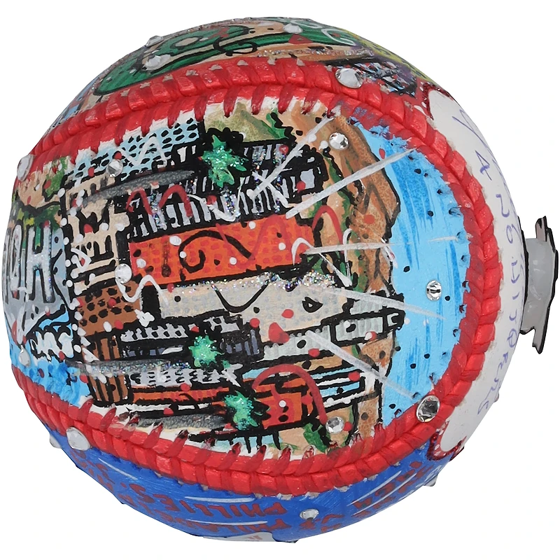 Sandy Koufax Los Angeles Dodgers Autographed Baseball with Art by Charles Fazzino & "4 No Hitters" Inscription - RG13340211