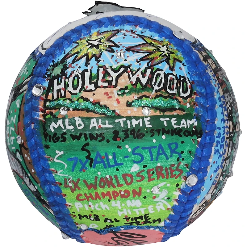 Sandy Koufax Los Angeles Dodgers Autographed Baseball with Art by Charles Fazzino - RG13340212