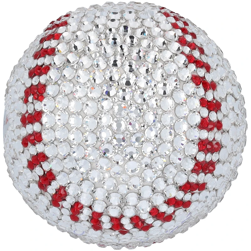 Balle de baseball en cristal Swarovski autographiée par Sandy Koufax des Dodgers de Los Angeles – Illustration par Rock On Sports