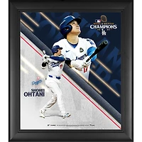 Collage encadré 15" x 17" de Shohei Ohtani, champions de la Série mondiale 2024 des Dodgers de Los Angeles