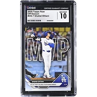 Shohei Ohtani, Los Angeles Dodgers, Topps Now 2025, MVP de la Ligue nationale, carte authentifiée CGC n° OS-7 (10 cartes).