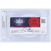 Shohei Ohtani Los Angeles Dodgers Autographed Tokyo Series BGS Authenticated 7/10 Ticket from March 18, 2025 