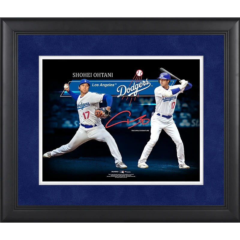 Collage encadré de 11" x 14" de Shohei Ohtani des Dodgers de Los Angeles