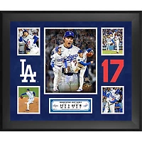 Collage de 5 photos encadrées de Shohei Ohtani des Dodgers de Los Angeles, 20" x 24", performance du match 4 des NLCS 2025