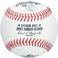 Teoscar Hernández Los Angeles Dodgers Autographed  2025 World Series Logo Baseball