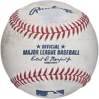 Balle de baseball utilisée par Teoscar Hernández (Los Angeles Dodgers) contre les Washington Nationals le 3 avril 2026 - Double avec point produit