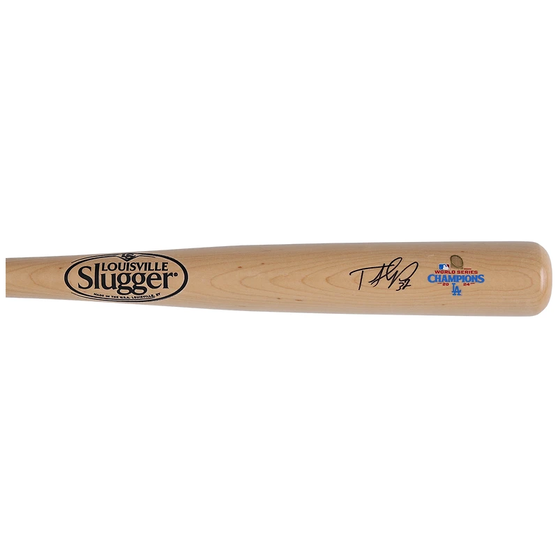 Teoscar Hernandez Los Angeles Dodgers Autographed 2024 World Series Champions Louisville Slugger Bat