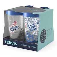Tervis Los Angeles Dodgers paquet de quatre 16oz. Ensemble de gobelets classiques