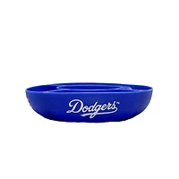 Gobelet en verre de 40 oz avec plateau à collation en silicone des Dodgers de Los Angeles de The Memory Company