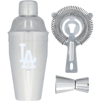 The Memory Company Los Angeles Dodgers Ensemble shaker, passoire et doseur en acier inoxydable