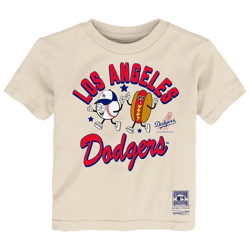 T-shirt Mitchell & Ness naturel Los Angeles Dodgers pour tout-petits