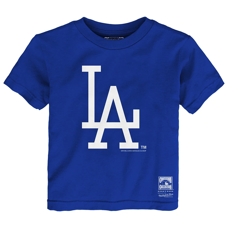 Toddler Mitchell & Ness Royal Los Angeles Dodgers Retro Logo T-Shirt
