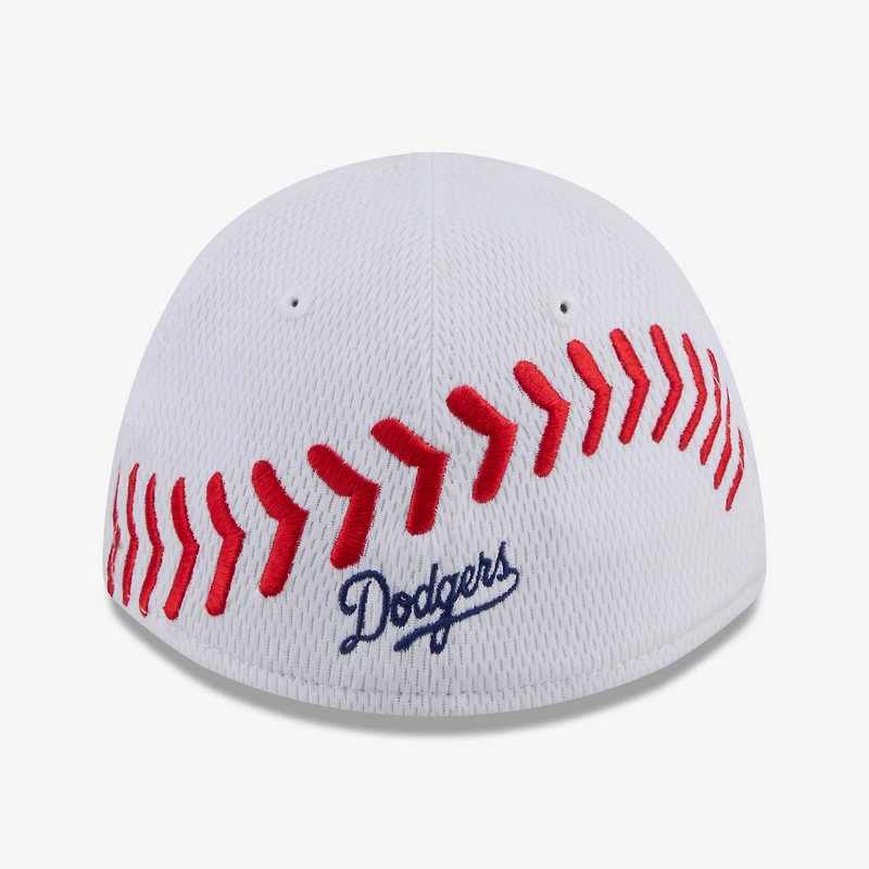 Toddler New Era  White Los Angeles Dodgers Baseball 39THIRTY M-Crown Adjustable Hat