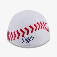 Toddler New Era  White Los Angeles Dodgers Baseball 39THIRTY M-Crown Adjustable Hat