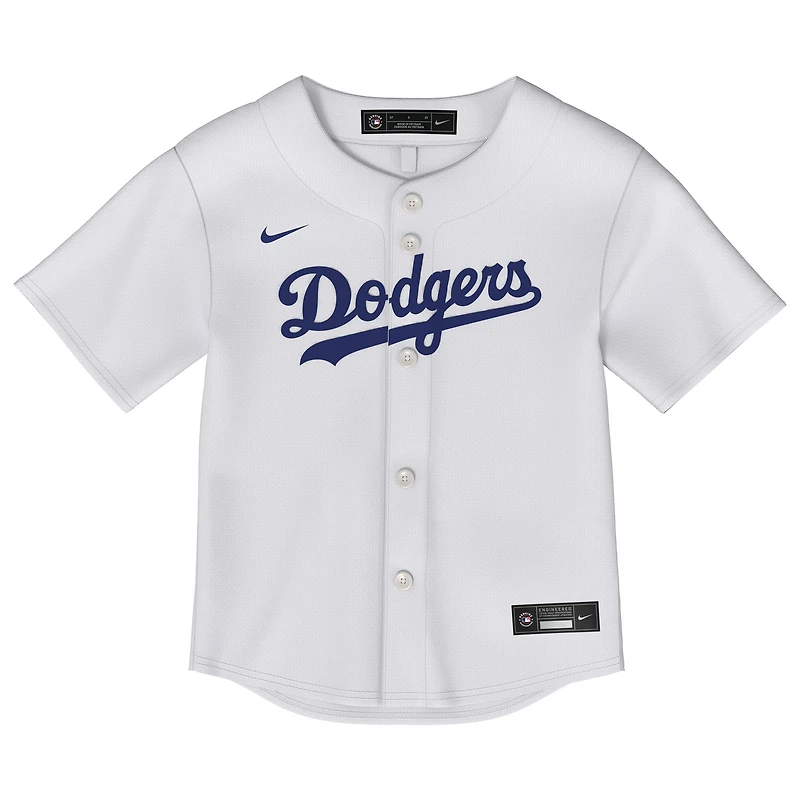 Maillot Nike Shohei Ohtani blanc pour enfant, réplique à domicile des Los Angeles Dodgers