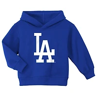 Toddler Outerstuff Royal Los Angeles Dodgers Logo Fleece Pullover Hoodie