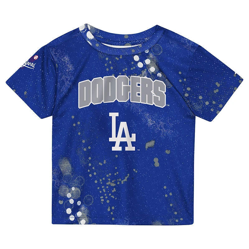Ensemble t-shirt et short Outerstuff Royal Los Angeles Dodgers pour tout-petits, motif frappeur suppléant