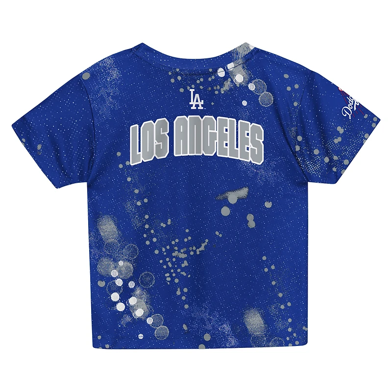 Ensemble t-shirt et short Outerstuff Royal Los Angeles Dodgers pour tout-petits, motif frappeur suppléant
