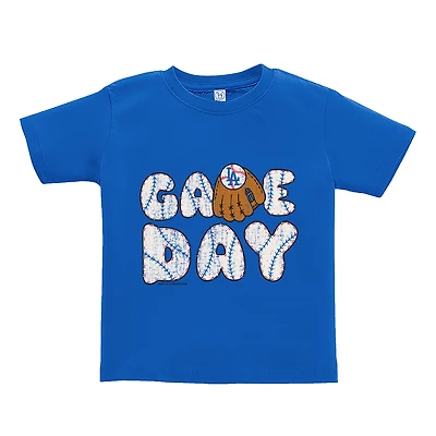 Toddler Soft as a Grape  Royal Los Angeles Dodgers Game Day T-Shirt