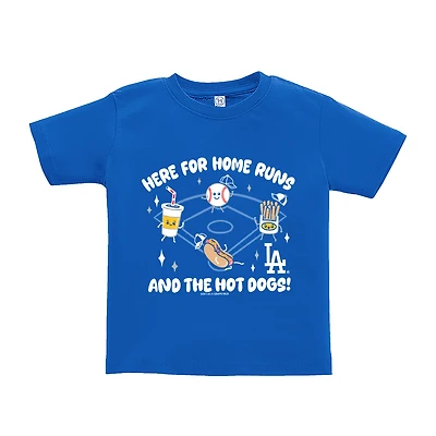 Toddler Soft as a Grape  Royal Los Angeles Dodgers Snack T-Shirt