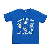 Toddler Soft as a Grape  Royal Los Angeles Dodgers Snack T-Shirt