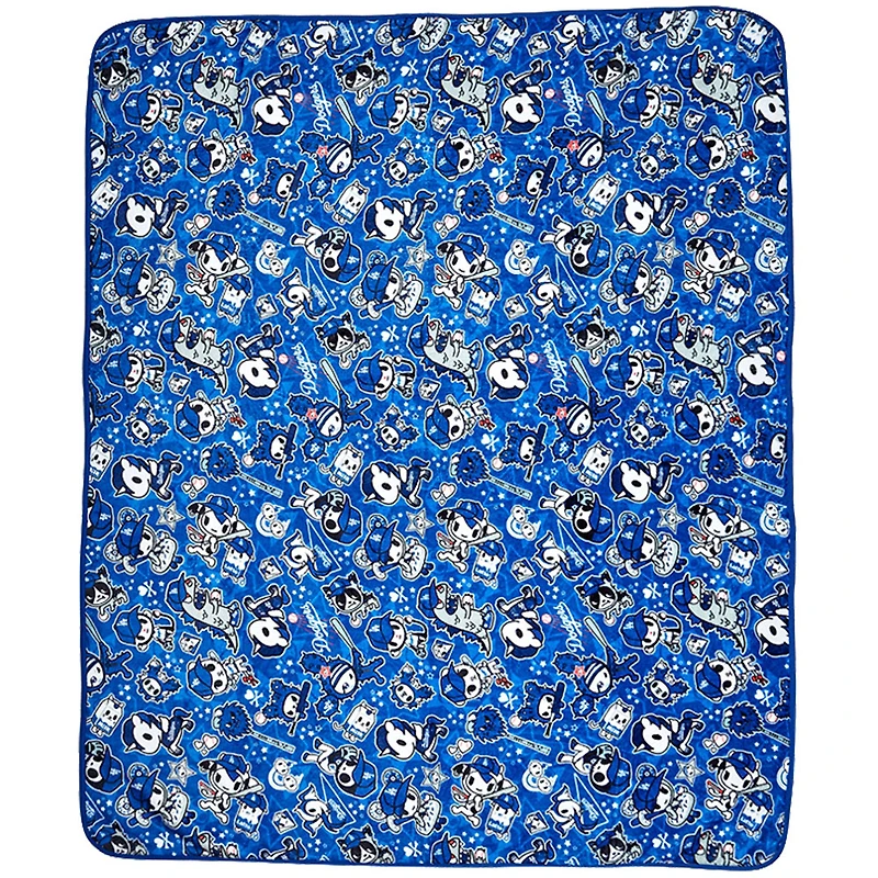 tokidoki Los Angeles Dodgers Couverture en peluche 152,4 x 127 cm