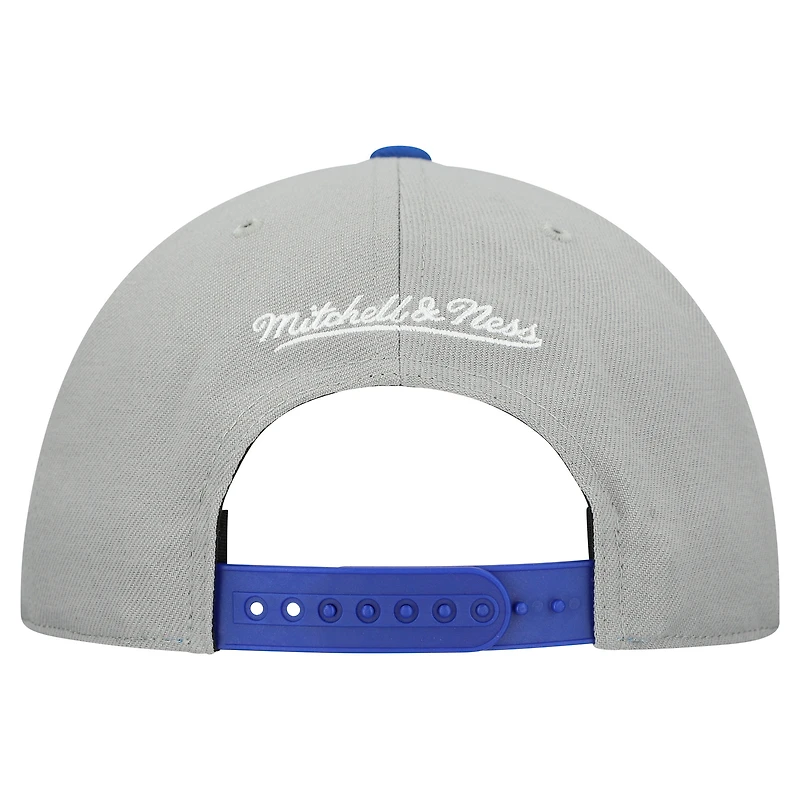 Casquette ajustable unisexe Mitchell & Ness grise Los Angeles Dodgers Basic Coop Pro