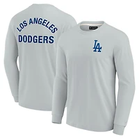 Unisex Fanatics Gray Los Angeles Dodgers Elements Super Soft Long Sleeve T-Shirt