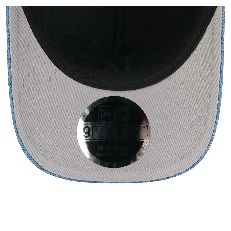 Casquette unisexe New Era Denim Los Angeles Dodgers A-Frame 9FORTY ajustable