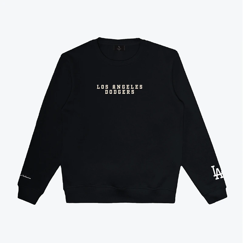 Unisex Peace Collective Black Los Angeles Dodgers Spirit Crewneck Sweatshirt
