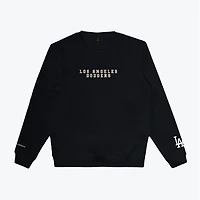 Unisex Peace Collective Black Los Angeles Dodgers Spirit Crewneck Sweatshirt