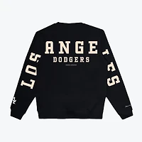 Unisex Peace Collective Black Los Angeles Dodgers Spirit Crewneck Sweatshirt