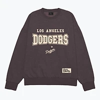 Unisex Peace Collective Brown Los Angeles Dodgers Melange Oversized Heavyweight Sweatshirt