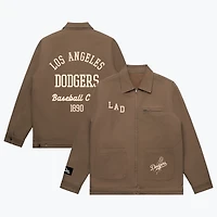 Unisex Peace Collective  Walnut Los Angeles Dodgers Heavyweight Work Jacket