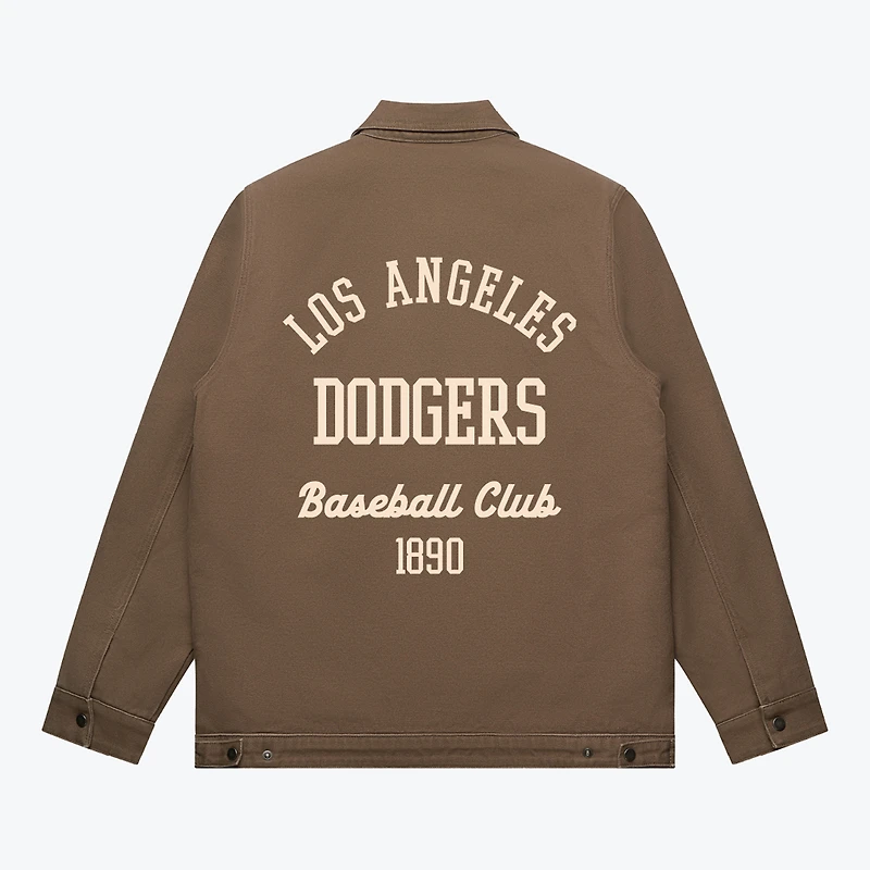 Unisex Peace Collective  Walnut Los Angeles Dodgers Heavyweight Work Jacket