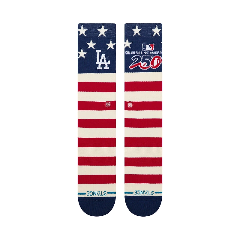 Unisex Stance Los Angeles Dodgers American's 250th Crew Socks