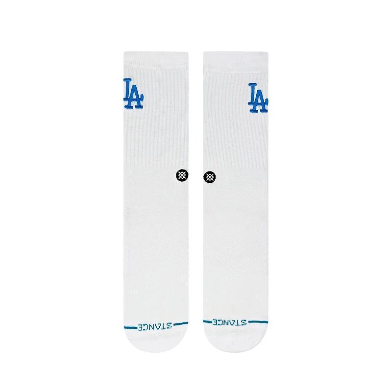 Chaussettes unisexes Stance Los Angeles Dodgers à écusson tricotées mi-mollet