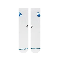 Chaussettes unisexes Stance Los Angeles Dodgers à écusson tricotées mi-mollet
