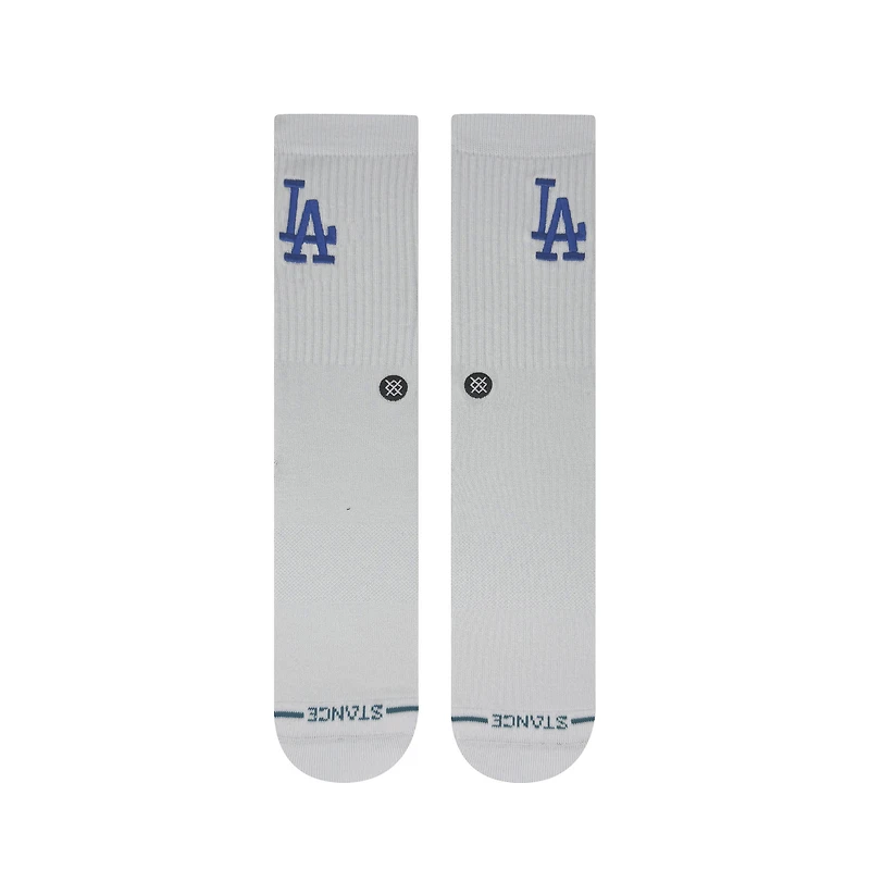 Chaussettes unisexes en tricot à crête blanche des Dodgers de Los Angeles