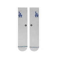 Chaussettes unisexes en tricot à crête blanche des Dodgers de Los Angeles