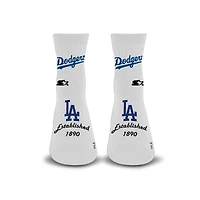 Chaussettes unisexe Starter blanches Los Angeles Dodgers Established Stencil