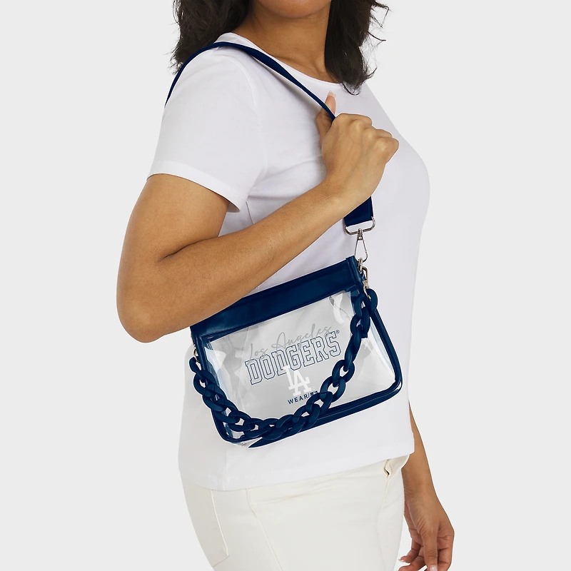 WEAR by Erin Andrews  Los Angeles Dodgers Plastic Chain Mini Crossbody Bag