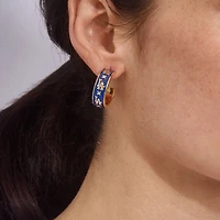 WEAR By Erin Andrews x BaubleBar Los Angeles Dodgers Enamel Hoop Earrings