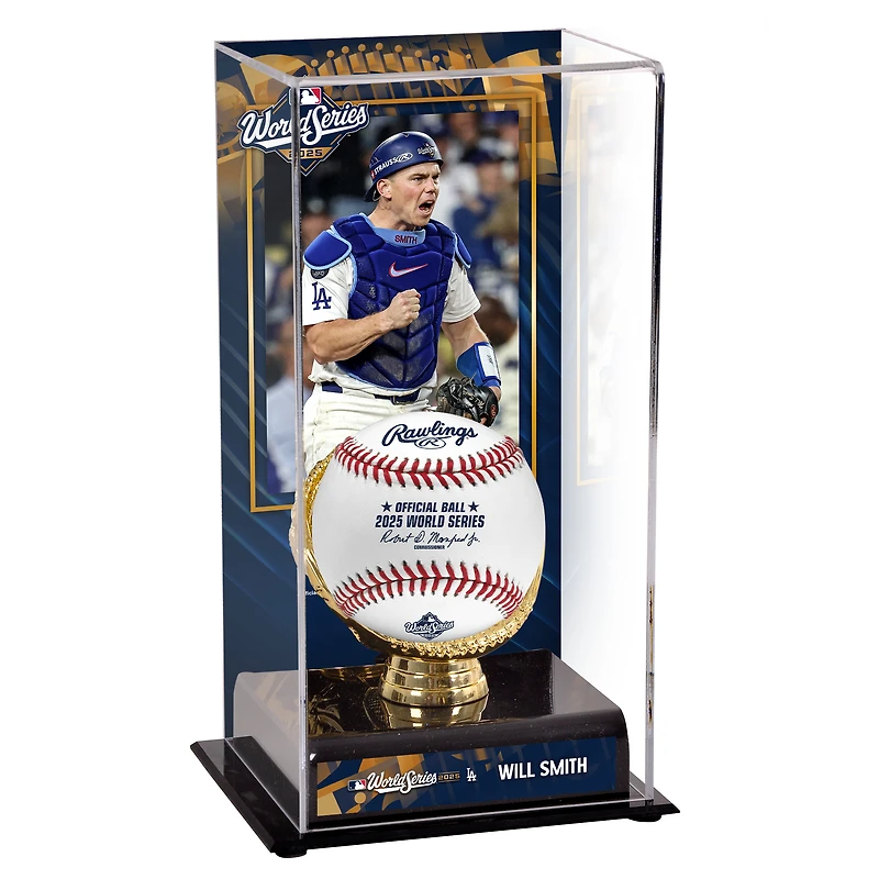 Will Smith Los Angeles Dodgers 2025 World Series Champions Sublimated Display Case with Image