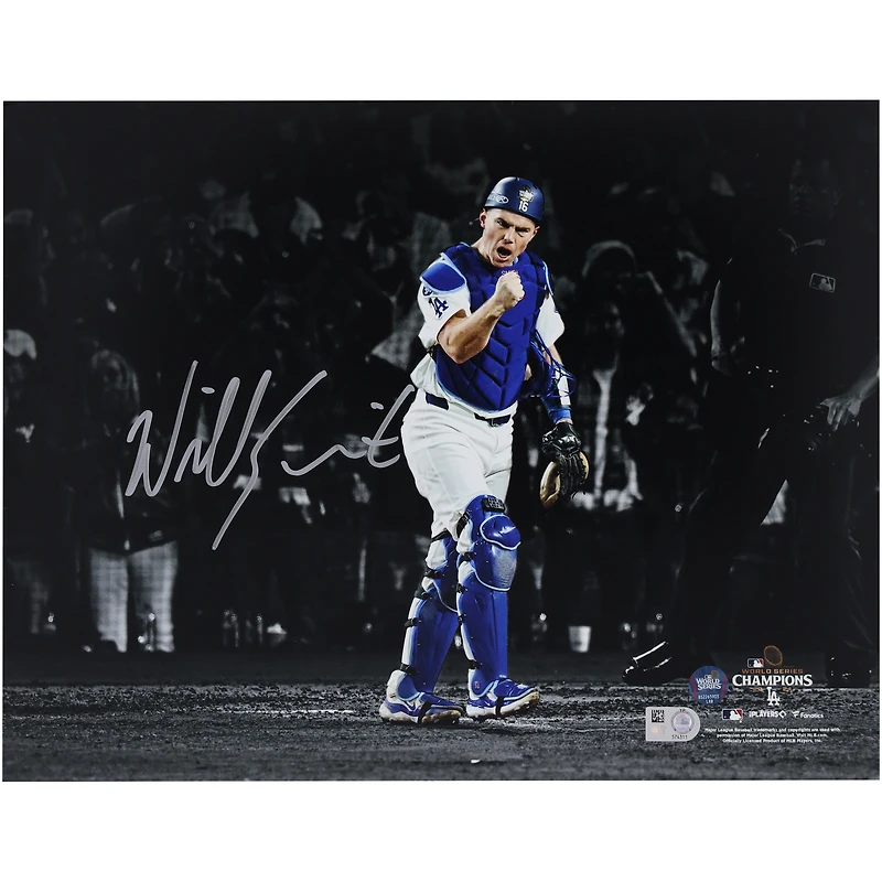 Will Smith Los Angeles Dodgers Autographed 2024 World Series Champions 11" x 14" Photograph