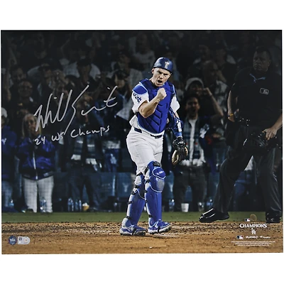 Will Smith Los Angeles Dodgers Autographed 2024 World Series Champions 16" x 20" Photograph with "24 WS Champs" Inscription