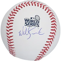 Will Smith Los Angeles Dodgers Autographed 2024 World Series Logo Baseball