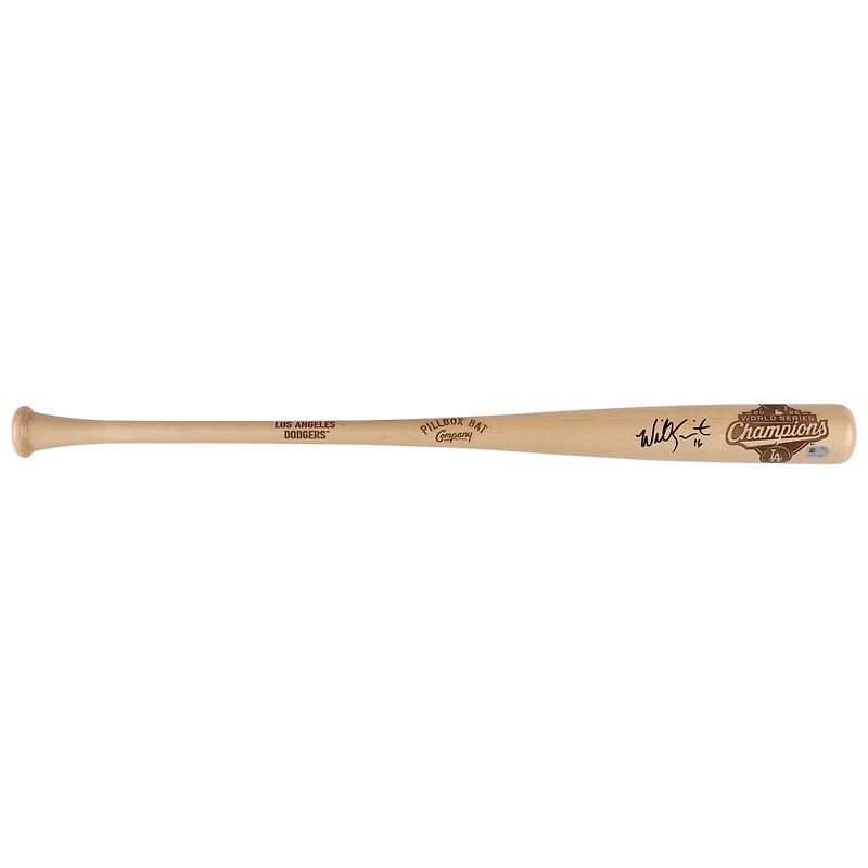 Will Smith Los Angeles Dodgers Autographed 2025 World Series Champions Pillbox Bat Company Bat