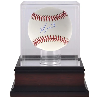 Will Smith Los Angeles Dodgers Autographed Baseball & Mahogany Baseball Display Case